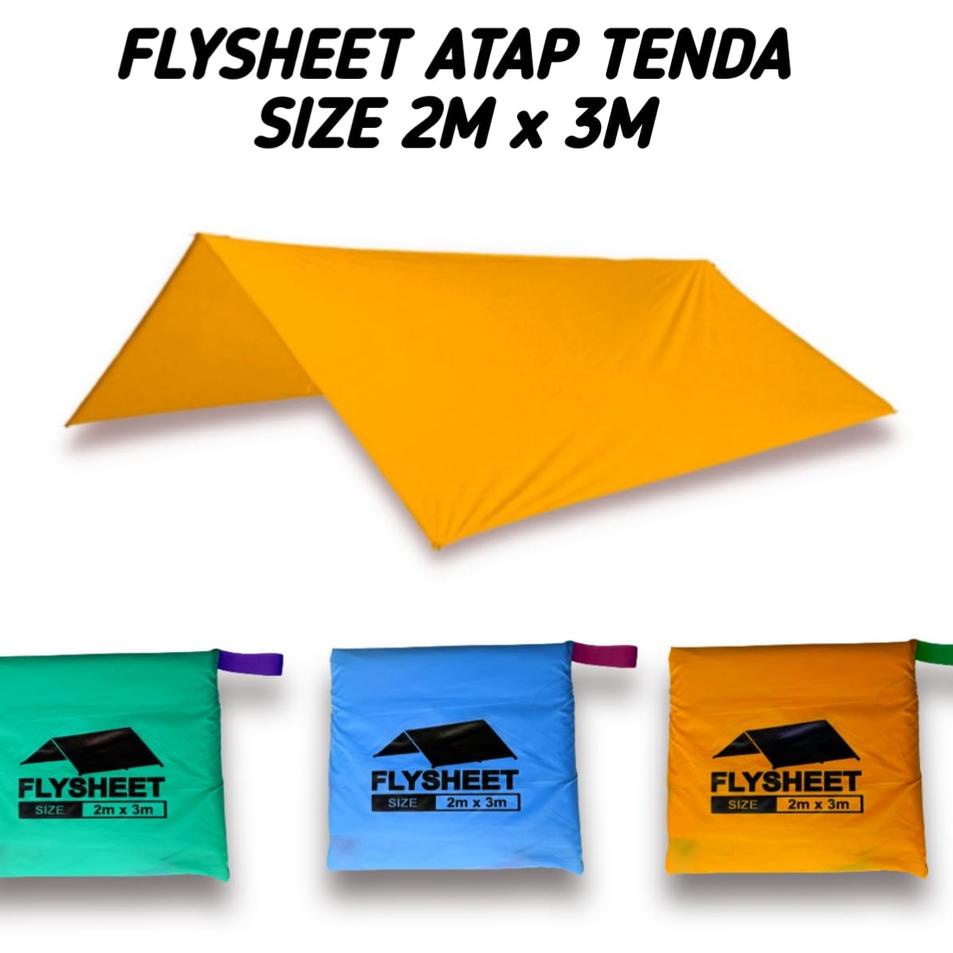 Dapatkan Segera Flysheet BUSHCRAFT Trapteen 2 M x 3  M atap tenda waterproof Atap tenda flysheet ant