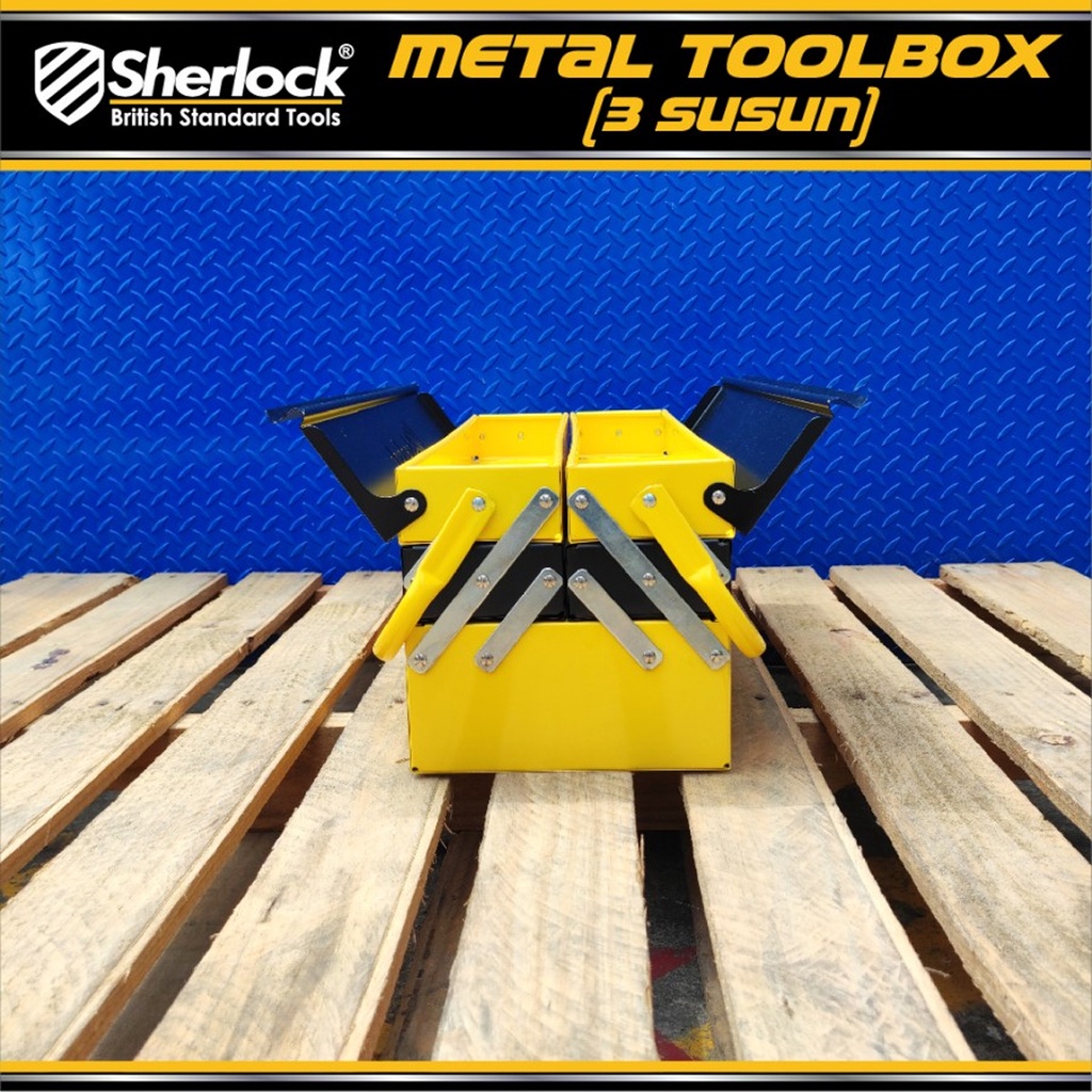 Tool Box 3 Susun Metal Toolbox 3 Layer Original Sherlock Daily Duty Tool Box Besi Murah