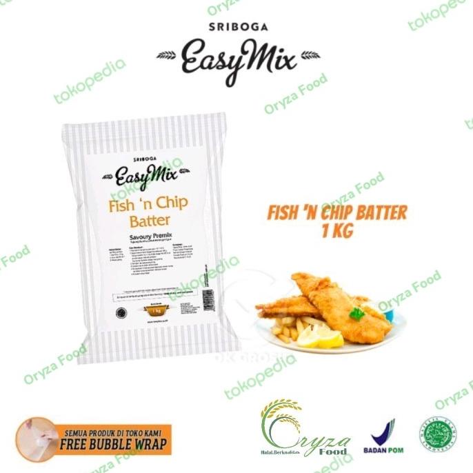 

TEPUNG PREMIX SRIBOGA EASYMIX FISH 'N CHIP BATTER 1KG (NON REPACK)