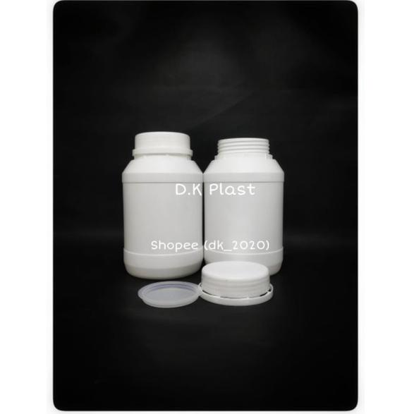 Ajk52 Botol Lem Obat 1 kg segel Botol Plastik HDPE 1kg segel Botol Lem Fox Toples 1 kg segel (ISI 5P