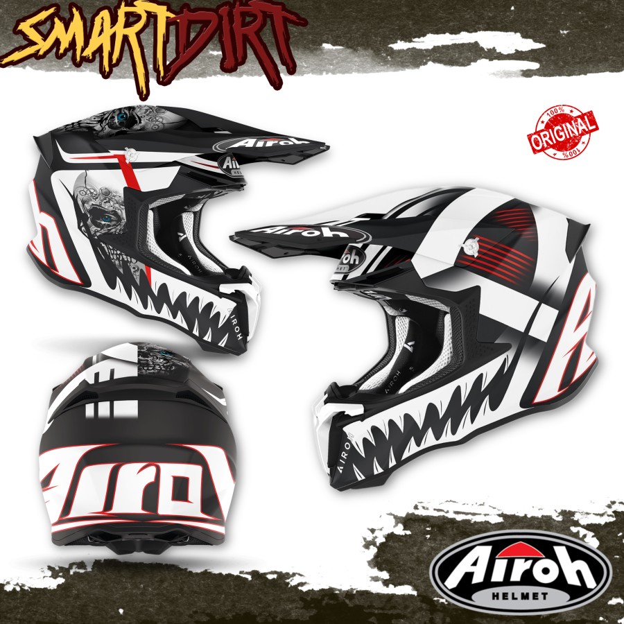 HELM CROSS AIROH TWIST 2.0 MASK MATT 2023 HELM AIROH TWIST MASK MATT