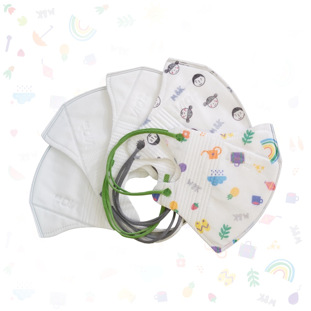 Vio Duckbill 30’S Mask 4Ply Earloop Kids X Majoli limited edition masker medis anak isi 30pcs