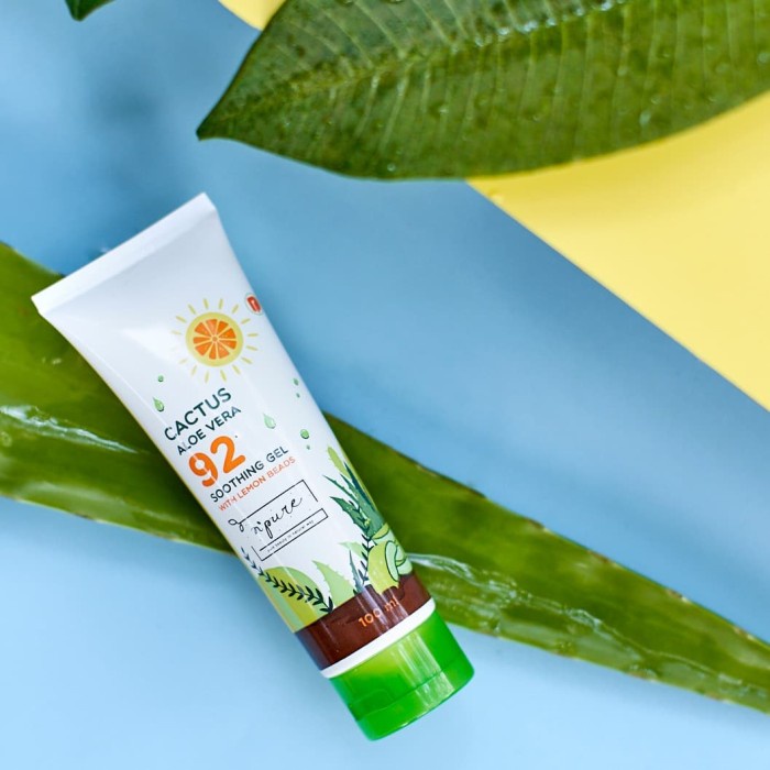 NPURE Cactus Aloe Vera Soothing Gel 100 ml (Tube Travel Size)