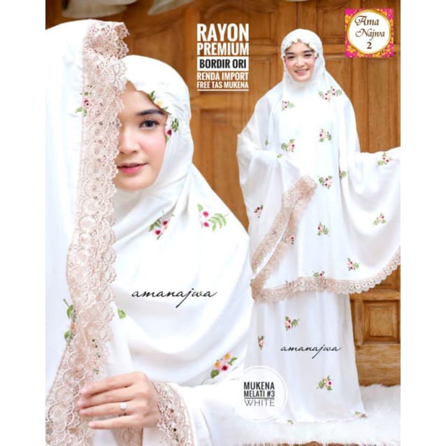 COD MUKENA RAYON BORDIR FULL MELATI AMINAH MUKENA JUMBO DEWASA RAYON BORDIR//MUKENA RAYON MELATI NAT