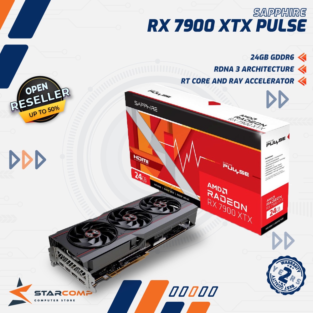 SAPPHIRE Radeon™ RX 7900 XTX Pulse 24GB VGA RX7900XTX