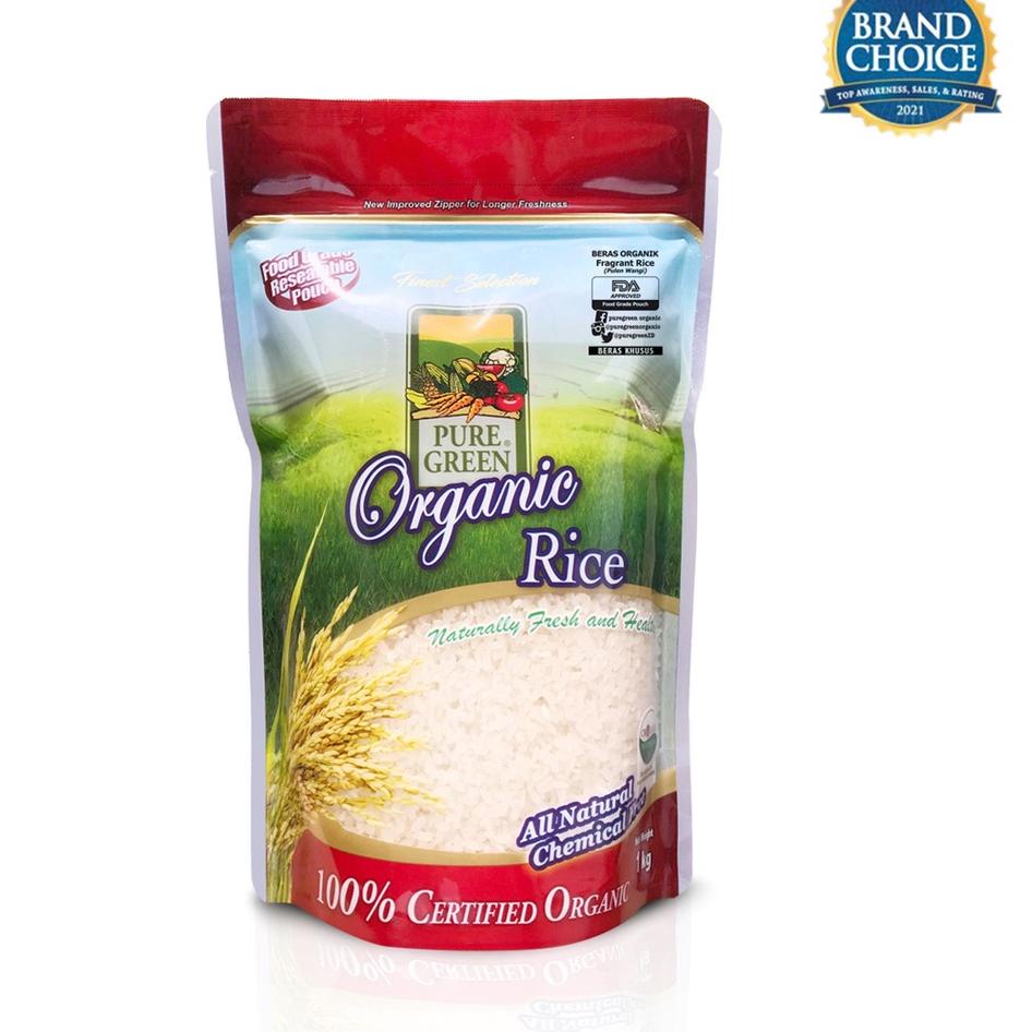 

>XC26619< Puregreen Organic Rice Beras Organik Pulen Wangi (Fragrant Rice) 1 kg