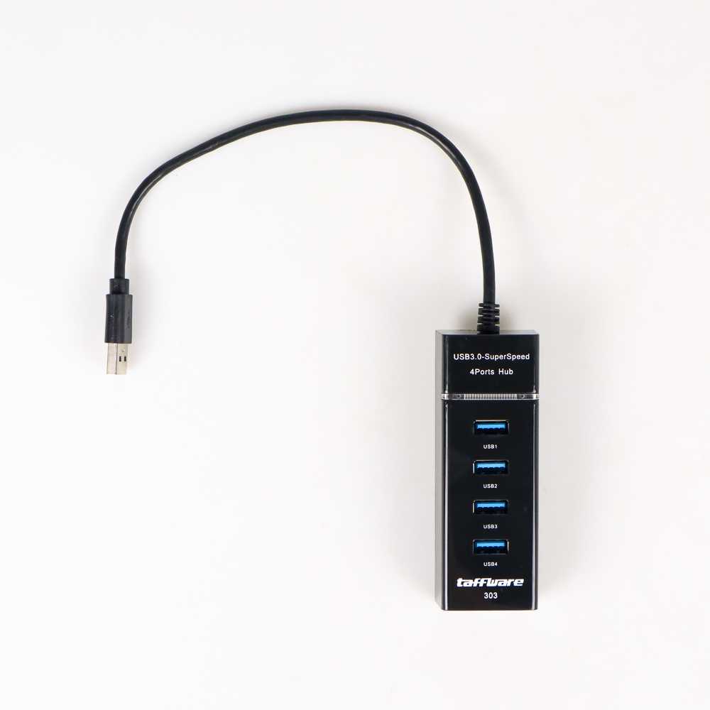 Saklar USB 4 Ports USB 3.0 Hub High Speed 5Gbps Taffware