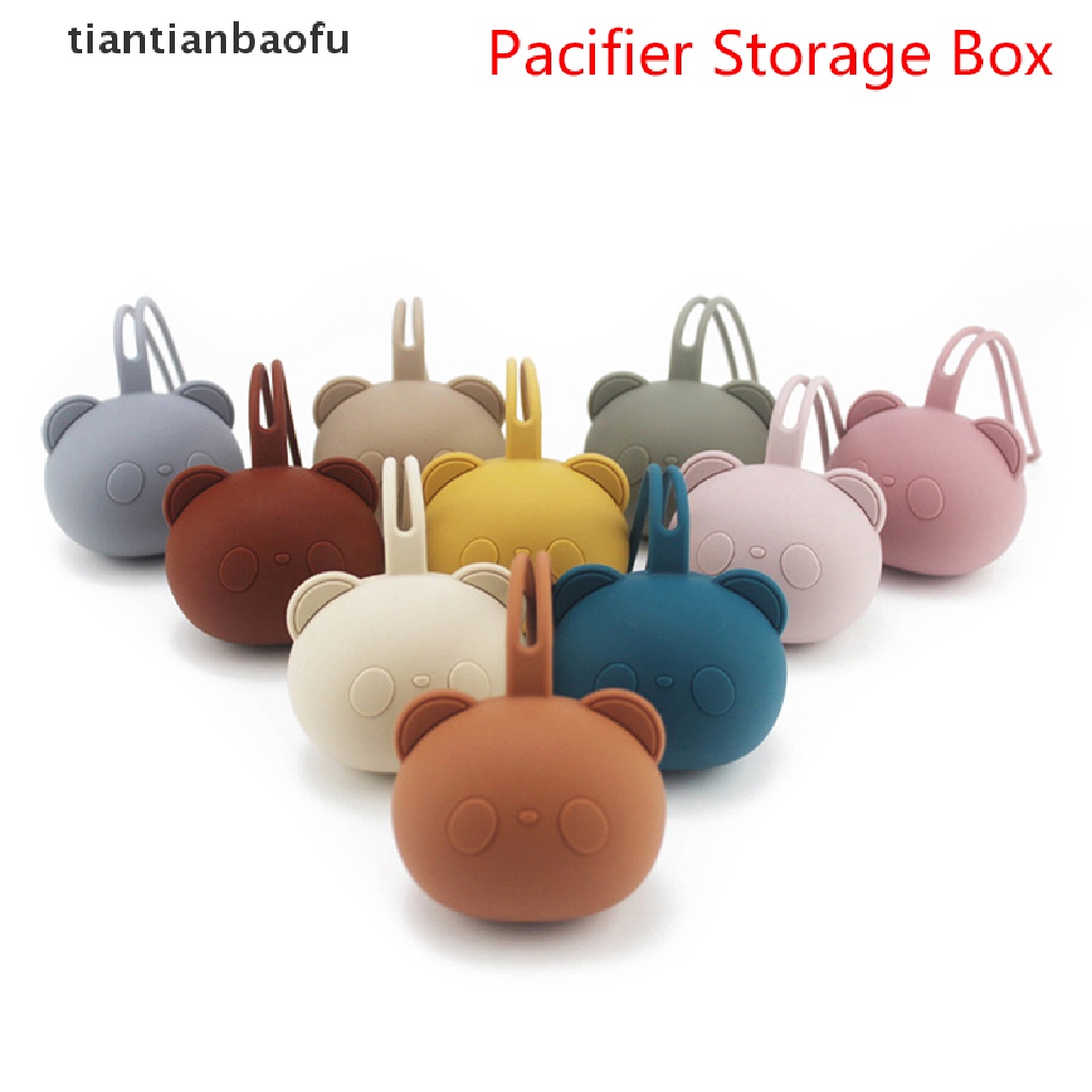 [tiantianbaofu] Tempat Dot Bayi Baby Portable Soother Container Box Nipple Storage Box Butik