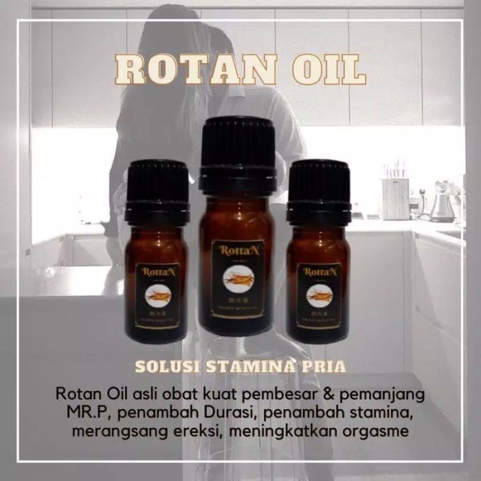 Asli (Bisa COD) Rottan Oil Original Pria Memperbesar Kuat Tahan Lama