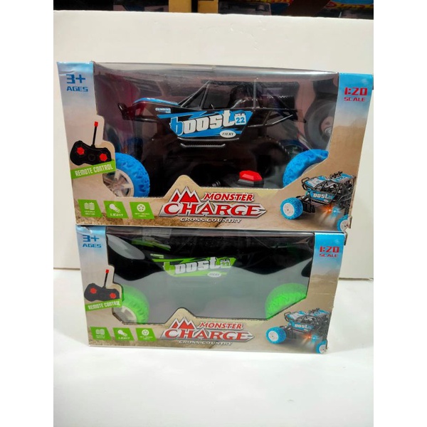 Mainan Mobil MONSTER CHARGE SKALA 1:20 RC CROSS FREE BATRAI / RC MONSTER CROSS CONTROL OFFROAD