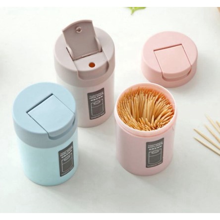 Tempat Tusuk Gigi Portable Toothpick Storage Box / Wadah Tempat Tusuk Gigi Minimalis Warna Warni