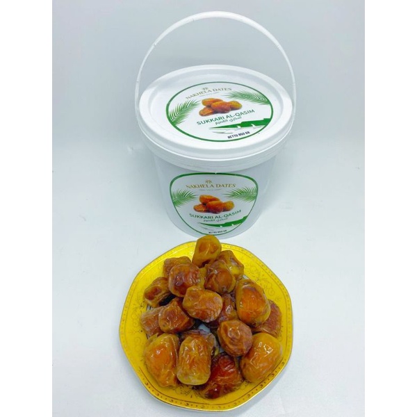 

Kurma Sukkari Nakhela Dates Ember Eksklusif Ember 850gr/Kurma Basah Premium Arab