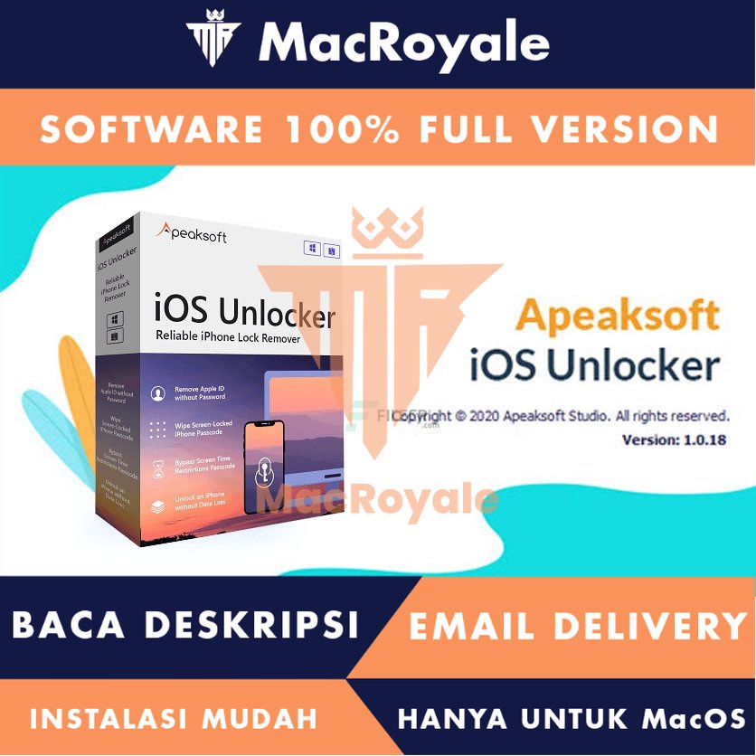 [MacOS] Apeaksoft iOS Unlocker Full Version Lifetime Full Garansi