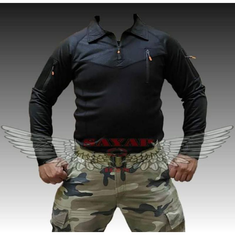 BAJU KAOS BDU WANGKI TACTICAL,BAJU TACTICAL LENGAN PANJANG