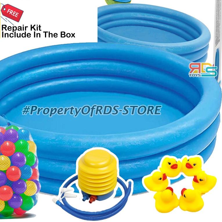 ◄ Intex Kolam Renang/Berenang Anak Murah Ukuran Jumbo 168 x 38 Cm Premium Quality ۞
