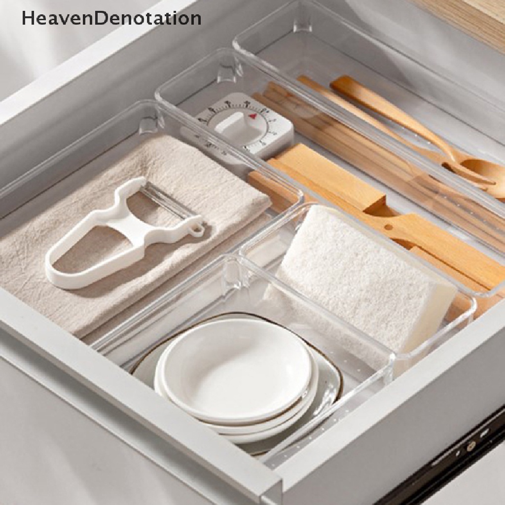 [HeavenDenotation] Kotak Organizer Laci Transparan Untuk Kosmetik Perhiasan Plastic Storage Drawer HDV