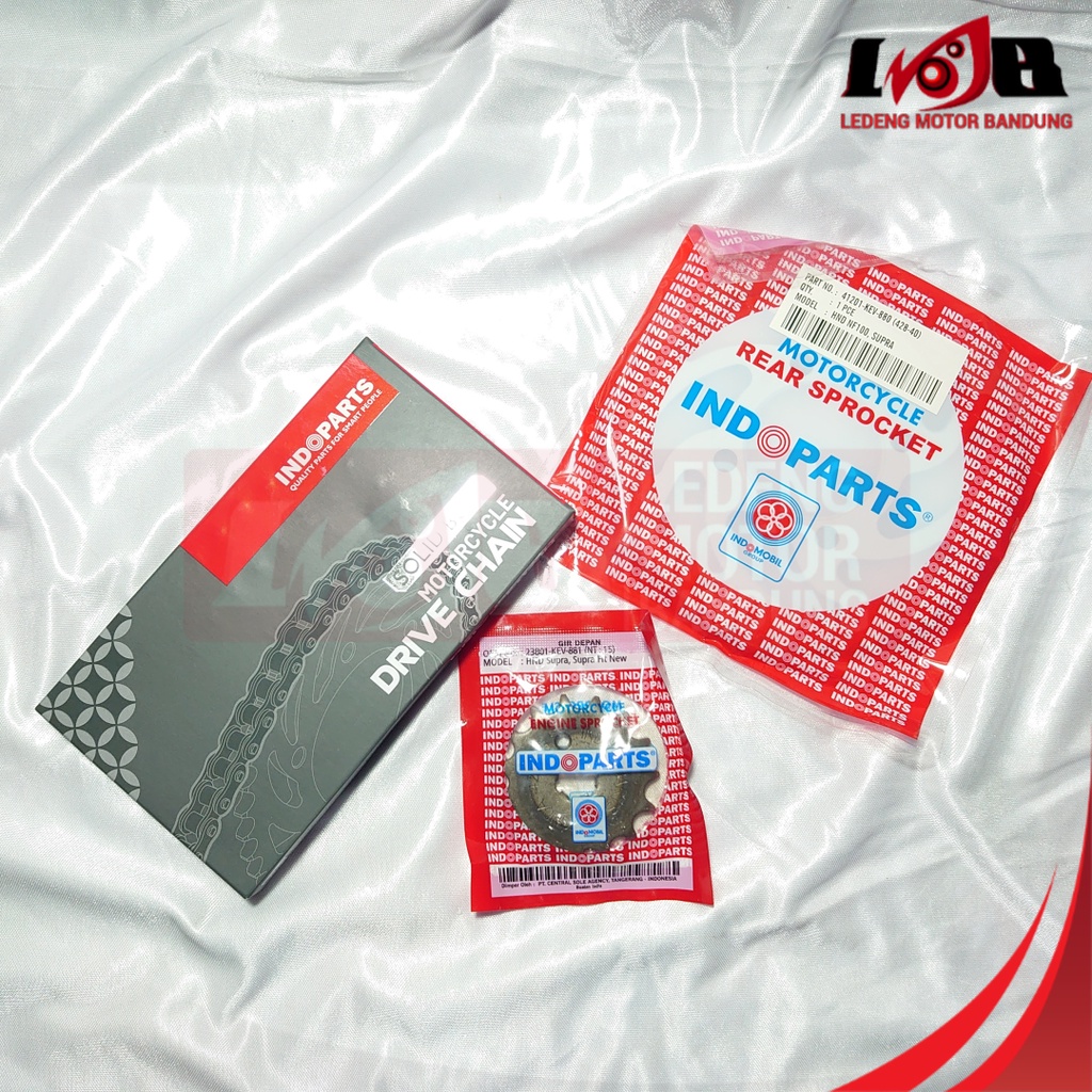 INDOPARTS Gear Set Supra Astrea Grand Rantai Girset Gir Depan Belakang