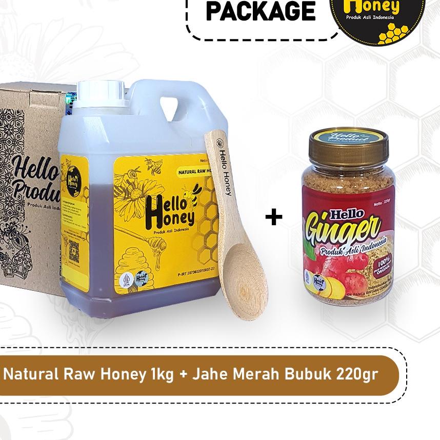 

Ready Stok Hello Honey - Madu Asli Murni 1000 Gram (Manis) & Jahe Merah Bubuk Asli 220 Gram !