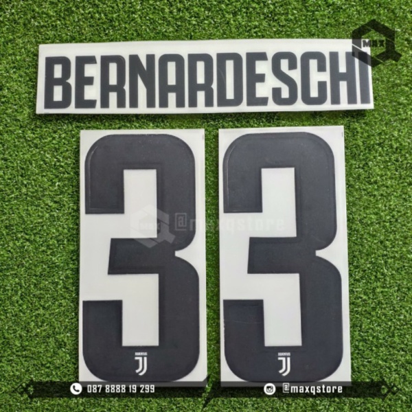 Unik ORI [NAMESET] REMAKE JUVENTUS JERSEY Diskon 2018/2019 HOME/AWAY BERNARDESCHI