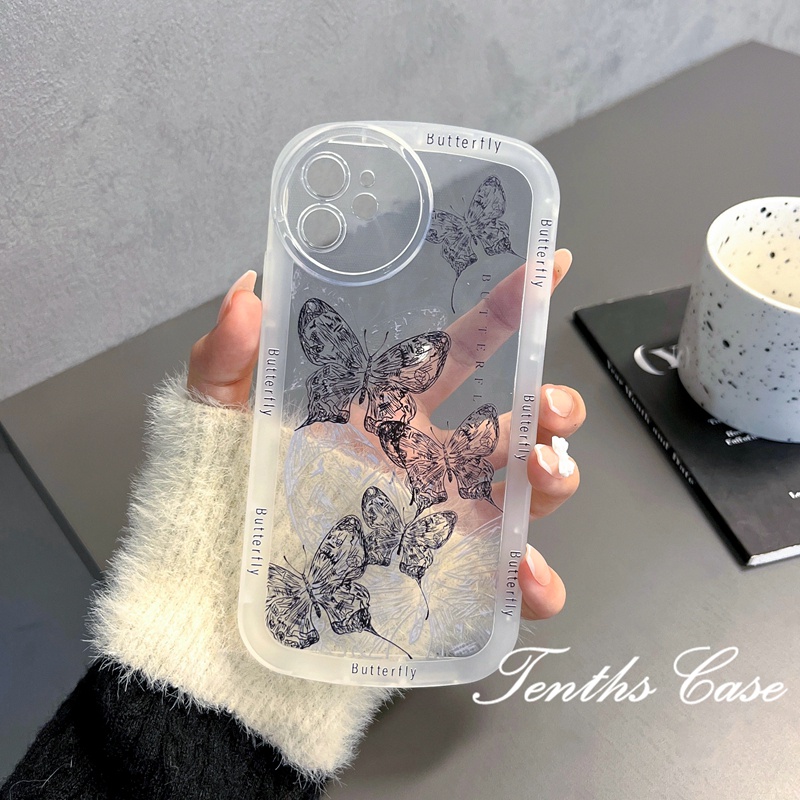 Redmi Note 12 A1 10C 10A 10 9A 9C 9 9T Note 11s 10s 9s 11 10 9 8 ProPoco X3 NFC X3Pro X3 Mi11T 12 Pro 11Lite 10Sketch butterfly Phone Case Soft Cover