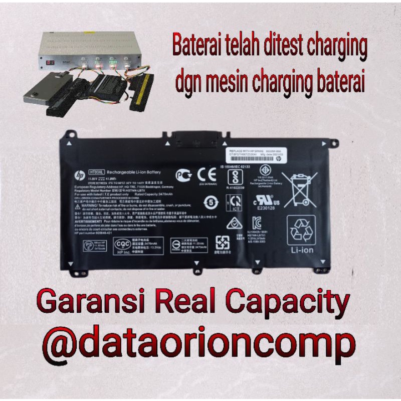 BATERAI HP 14-CE 14-CF 14-CK 14-CM 14-CR 14-CS 14-BF 14-BK 14-BP 14-S 15-CK 15-CD 15-CC HT03XL