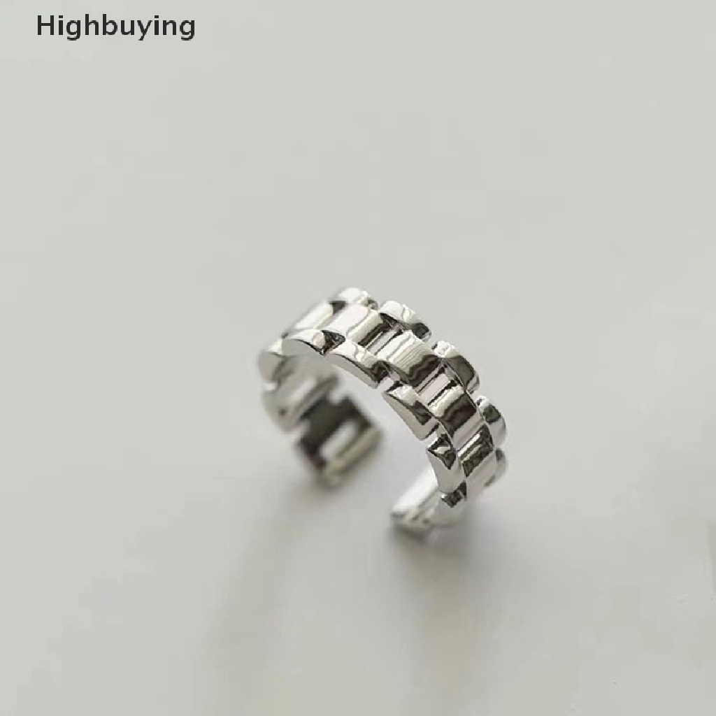 Hbid 925 Perak Fashion Romantis Gelang Jam Pembukaan Jari Cincin Untuk Wanita Pesta Pernikahan Halus Minimalis Valene Day Anniversary Perhiasan Glory