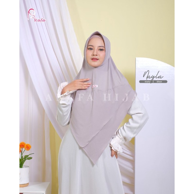 hijab jilbab kerudung instant bergo pet panjang jersey premium NAYLA ANAFA