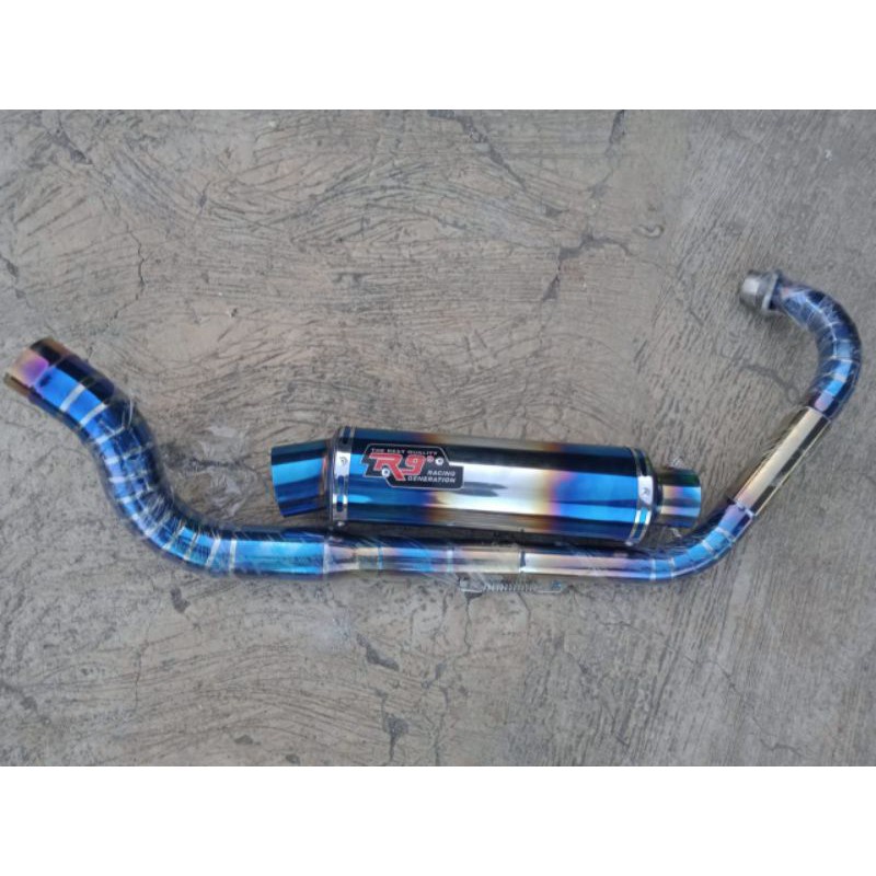 knalpot racing r9 mugello leher fullcacing cobra kanan inlet 50 mm vixion old kobra vixion new nva n