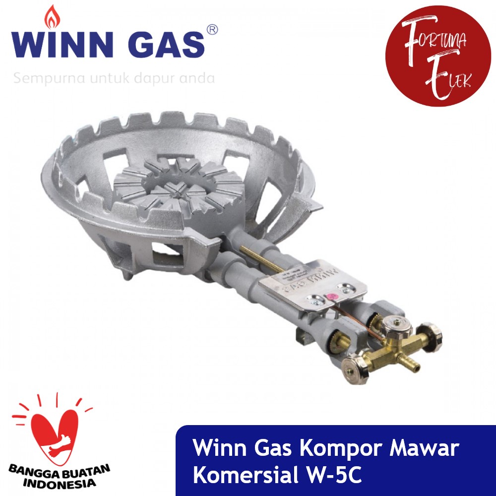 Winn Gas Kompor High Pressure Commercial W 5C / W 5 C Kompor Komersial Mawar Tekanan Tinggi