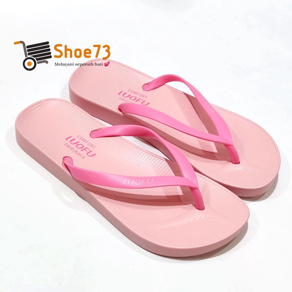 LUOFU F 2303 - A01S SIZE 36-40 ORIGINAL l Sandal jepit jelly wanita l Sendal jepit cewek impor