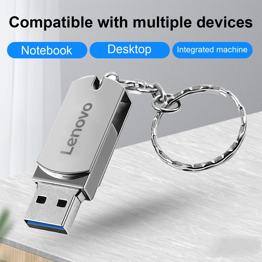 LENOVO (SF) Flashdisk Usb 3.0 High Speed 128GB 256GB 512GB 1TB 2TB Anti Air Untuk Komputer