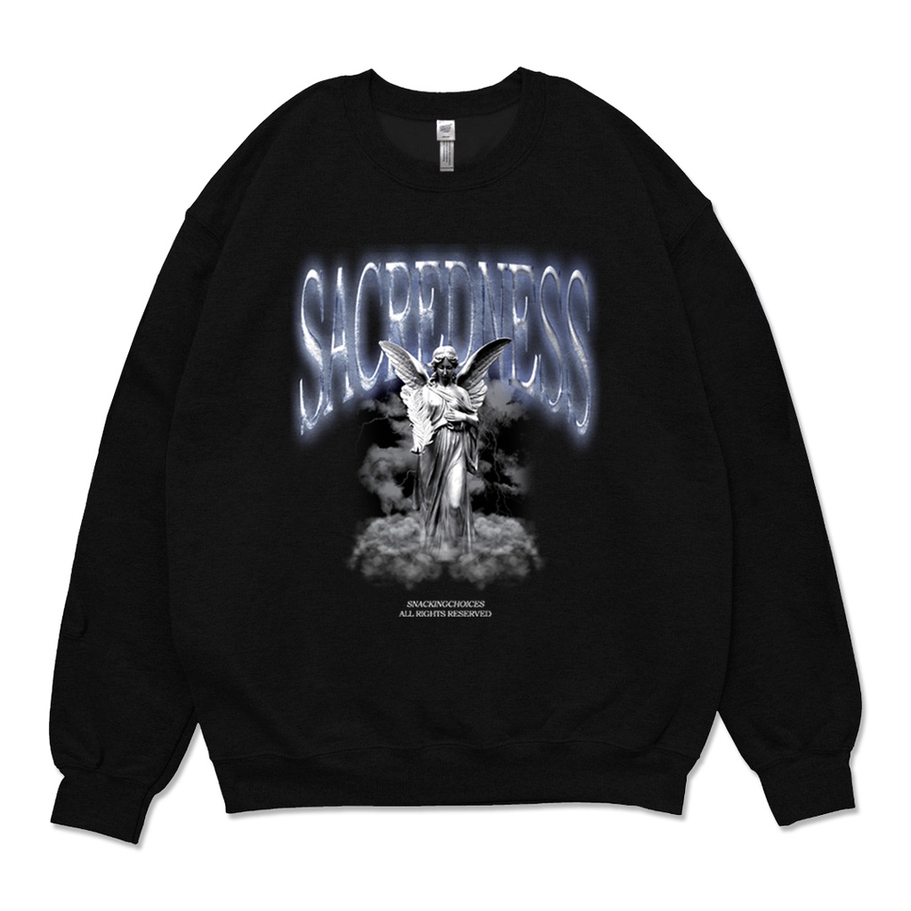 Crewneck - Snackingchoices Sacrednes Black