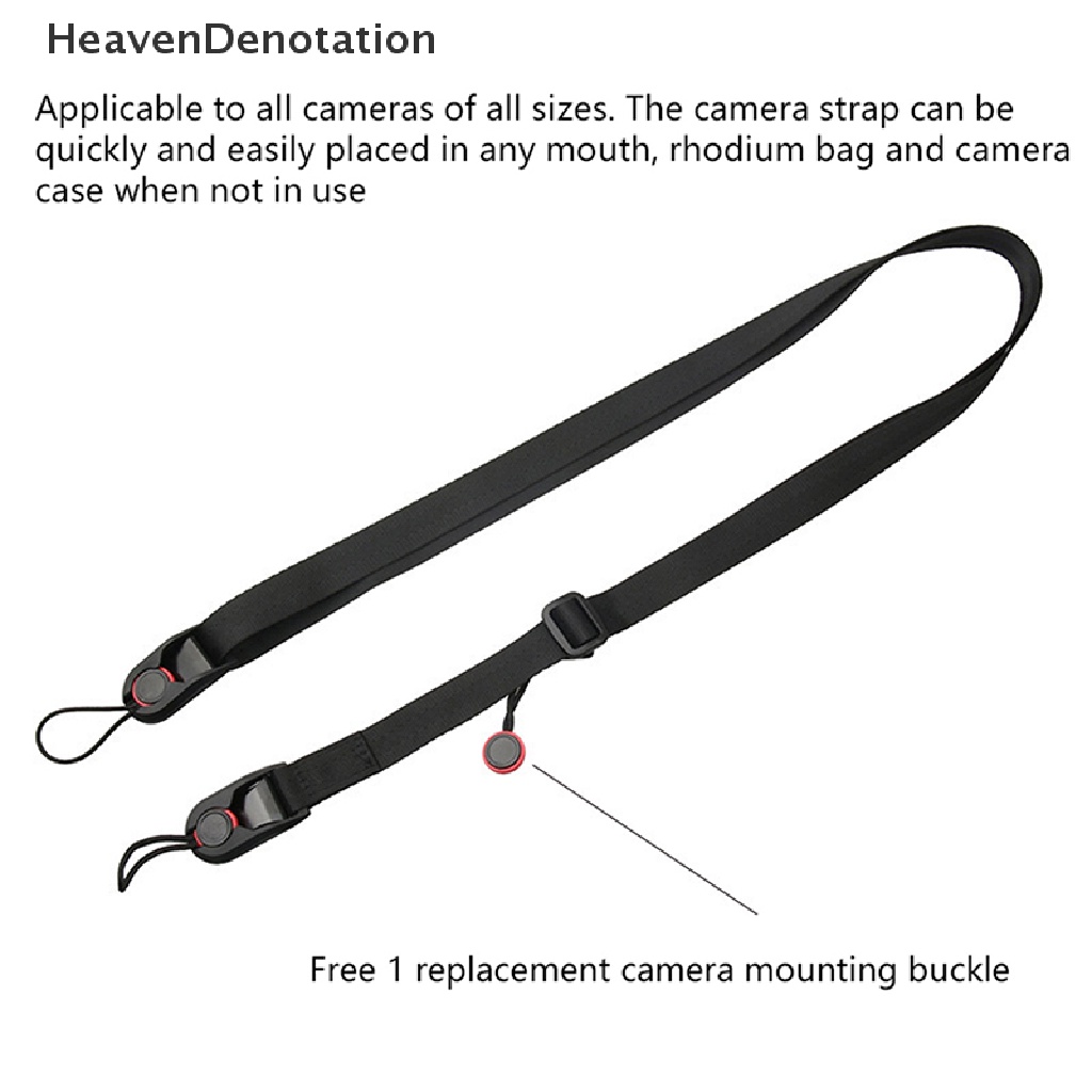 [HeavenDenotation] Sling Wrist Neck Strap Adjustable Untuk SLR Kamera DSLR Ponsel Digital Sabuk Nilon HDV