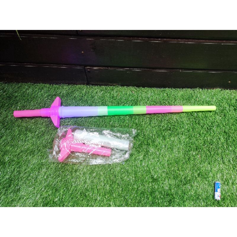 mainan anak pedang-pedangan nyala pedang samurai LED