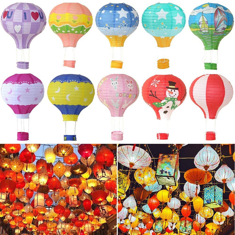 Solighter Lampion Kertas Cina 25 cm Perlengkapan Hadiah Gift Craft Balon Balls