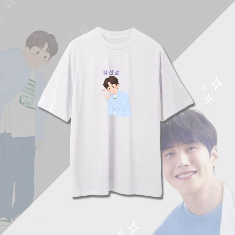 KAOS KIM SEON HO ART CUTE/TSHIRT KATUN KIMSEONHO CARTOON