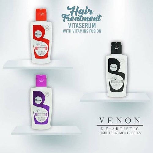 VENON VITA SERUM RAMBUT 30ML BPOM - VITAMIN RAMBUT VENON 30ML ORIGINAL - Hitam