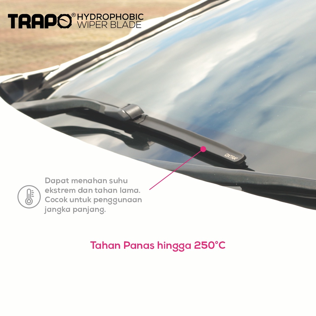 Trapo Hydrophobic Wiper Blade One Set (2pcs) - Mobil Honda