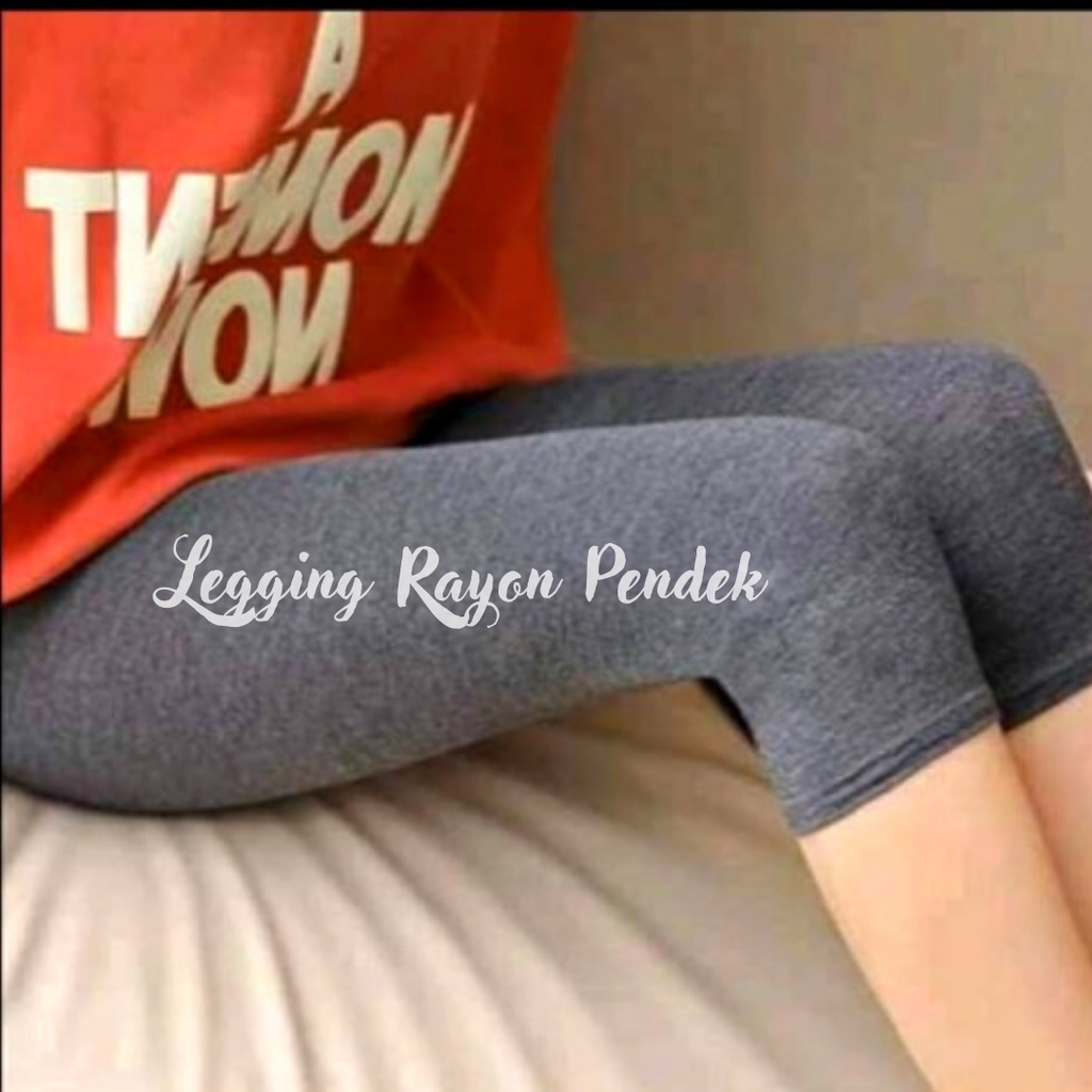 Celana Legging Pendek Wanita KAOS RAYON Legging Pendek Wanita Jogging