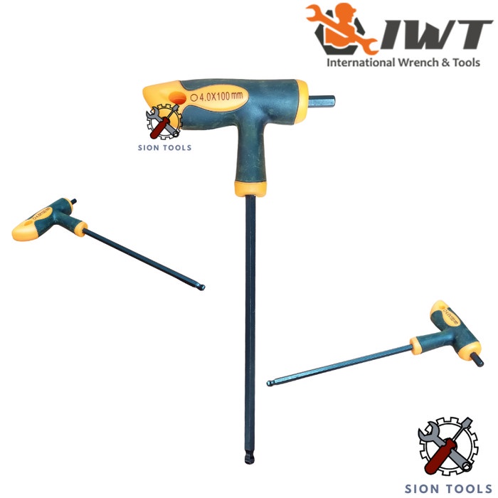 IWT KUNCI L BALLPOINT T-HANDLE 2 - 10 MM / ALLEN HEAD WRENCH MODEL T