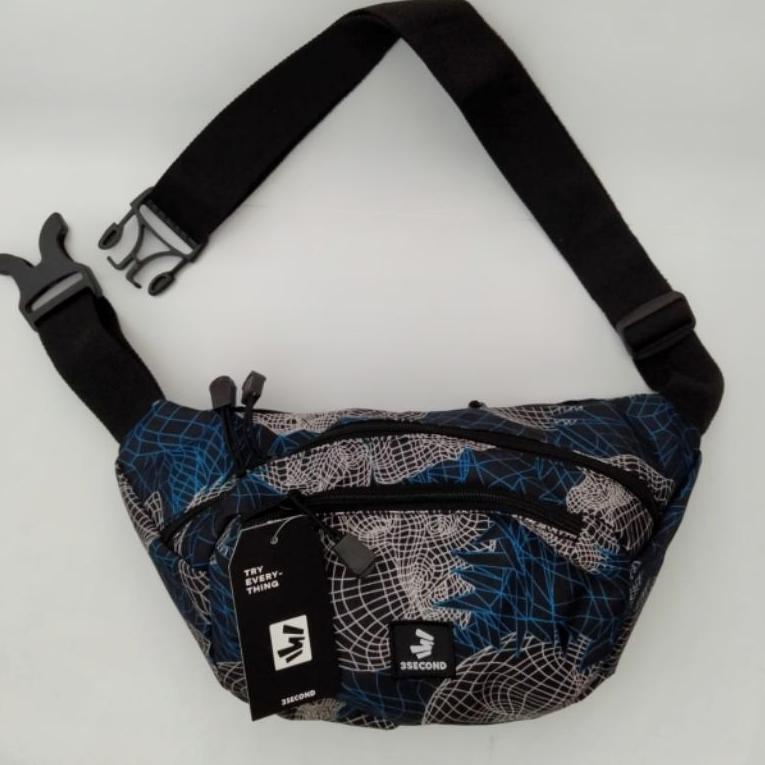 TERBAIK Waist Bag 3second Murah Tas Selempang Distro Three Second Tas Oval Serbaguna