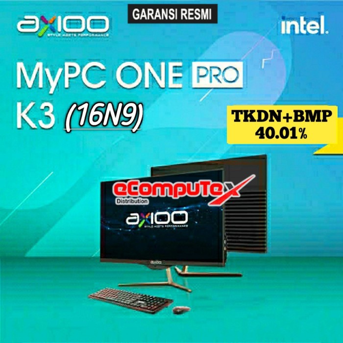 PC AIO AXIOO MYPC ONE PRO K3 (16N9) i3 RAM 16GB 1TB 21.5&quot;FHD TKDN GARANSI RESMI