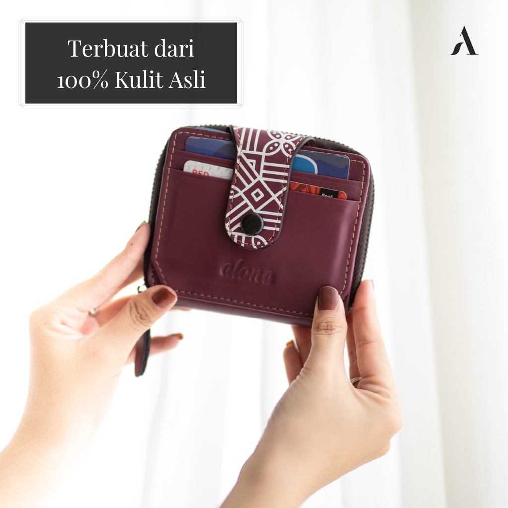 Dompet Pendek Mini Wanita Terbaru Original 100% Kulit Sapi Asli Fashion Cewek Premium - VELA WALLET