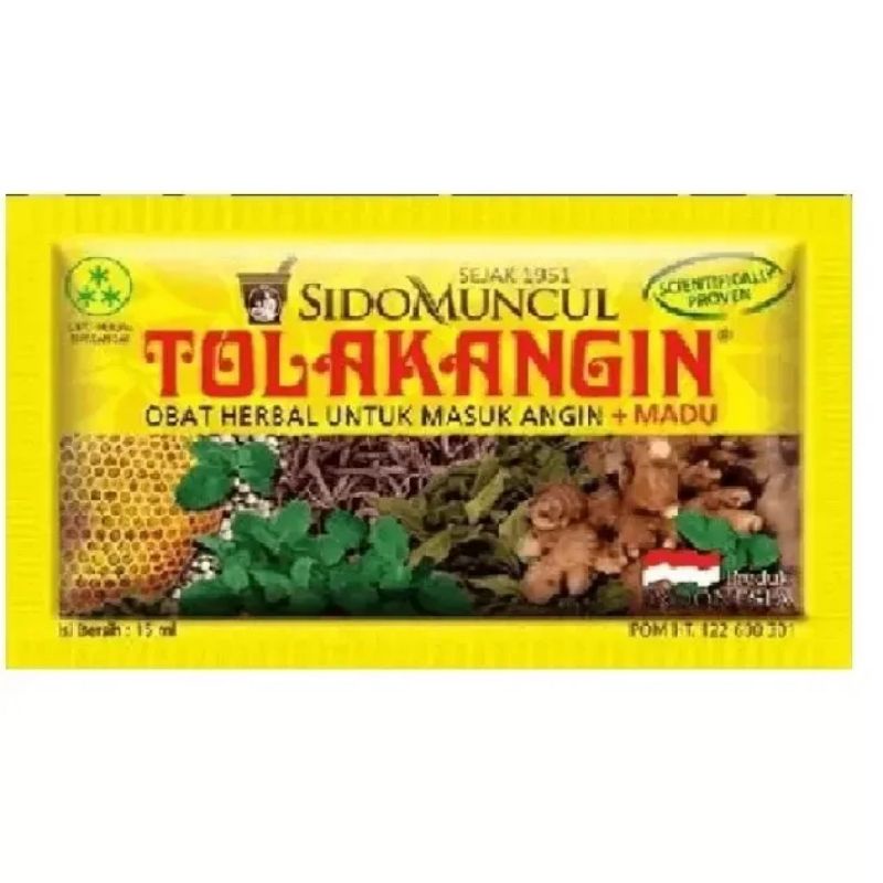 TOLAK ANGIN CAIR 1SACHET SIDOMUNCUL MADU Tolak Angin