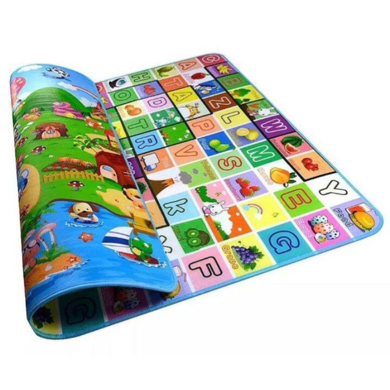 karpet gambar bolak ukuran 200x180cm tebal 6-8mm tikar foam tikar busa tikar murah