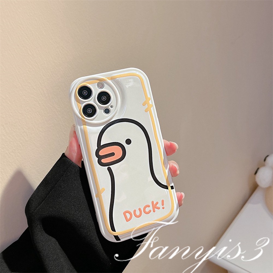 Compatible With Samsung A04 A34 A54 A04s A12 A13 A03 A23 M23 A53 A52s A33 A73 A03s A02 A22 A52 A72 A32 A51 A71 A50 A50s A30s A21s A31 A11 Kompatibel Dengan Bebek Sederhana Casing Ponsel TPU Soft Cover