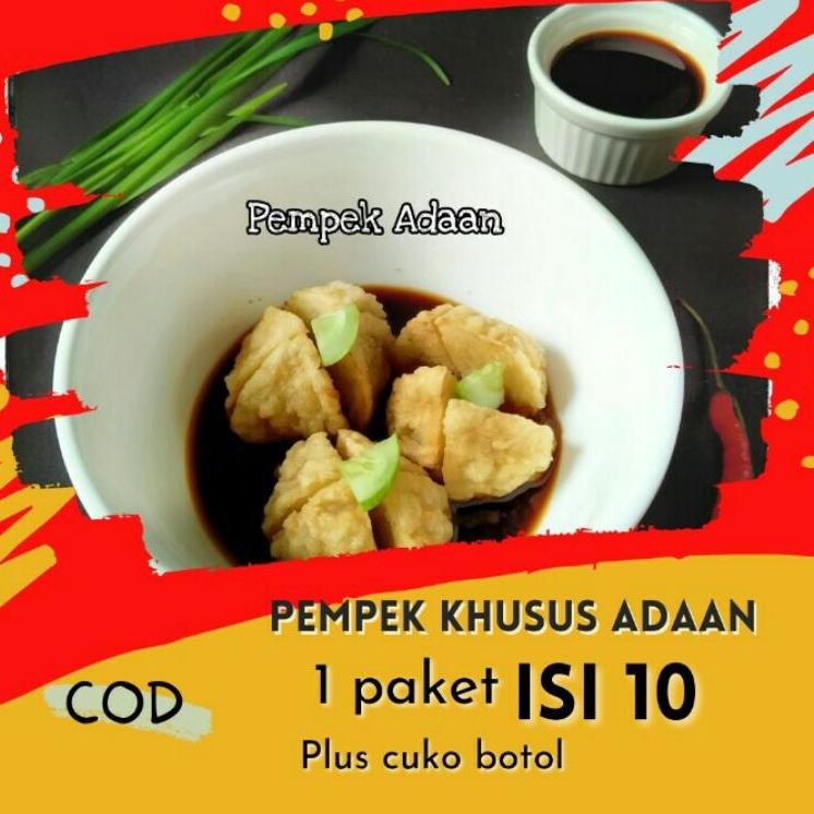 Termurah Pempek Palembang  Asli, Adaan, Lenjer,  Kulit isi 10, frozen,  empek empek Palembang, mpek mpek murah buruan