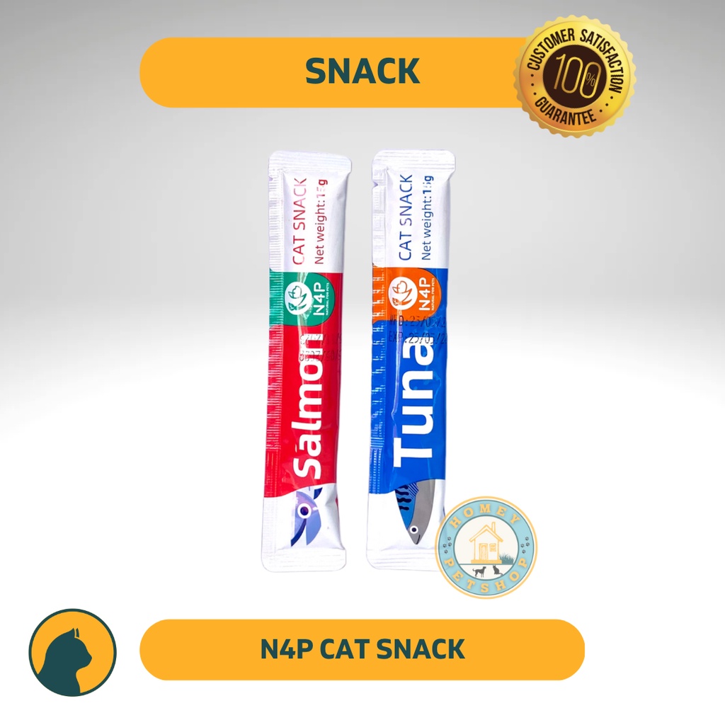CAT SNACK CREAMY LIQUID N4P CAT 15gr | Snack Kucing N4p Cat - Setara MeO Creamy