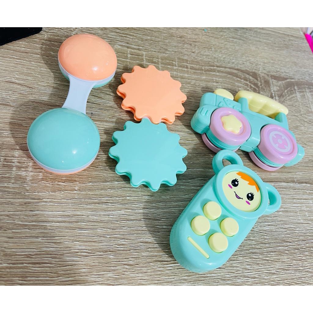 Gigitan Baby SET / Teether SET / Mainan Karet untuk baby