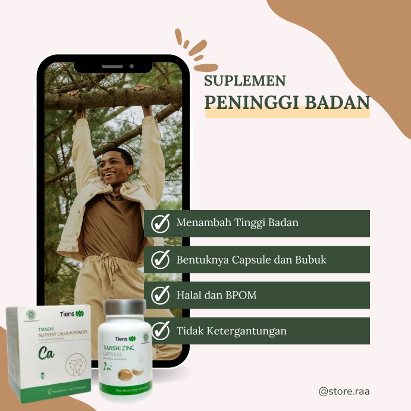 

PAKET PENINGGI BADAN TIENS ORIGINAL | SUSU NHCP | ZINC KAPSUL | PENINGGI BADAN TIENS